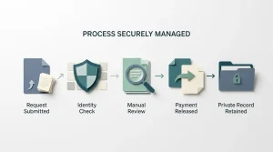 Stages between a withdrawal request and the payment record